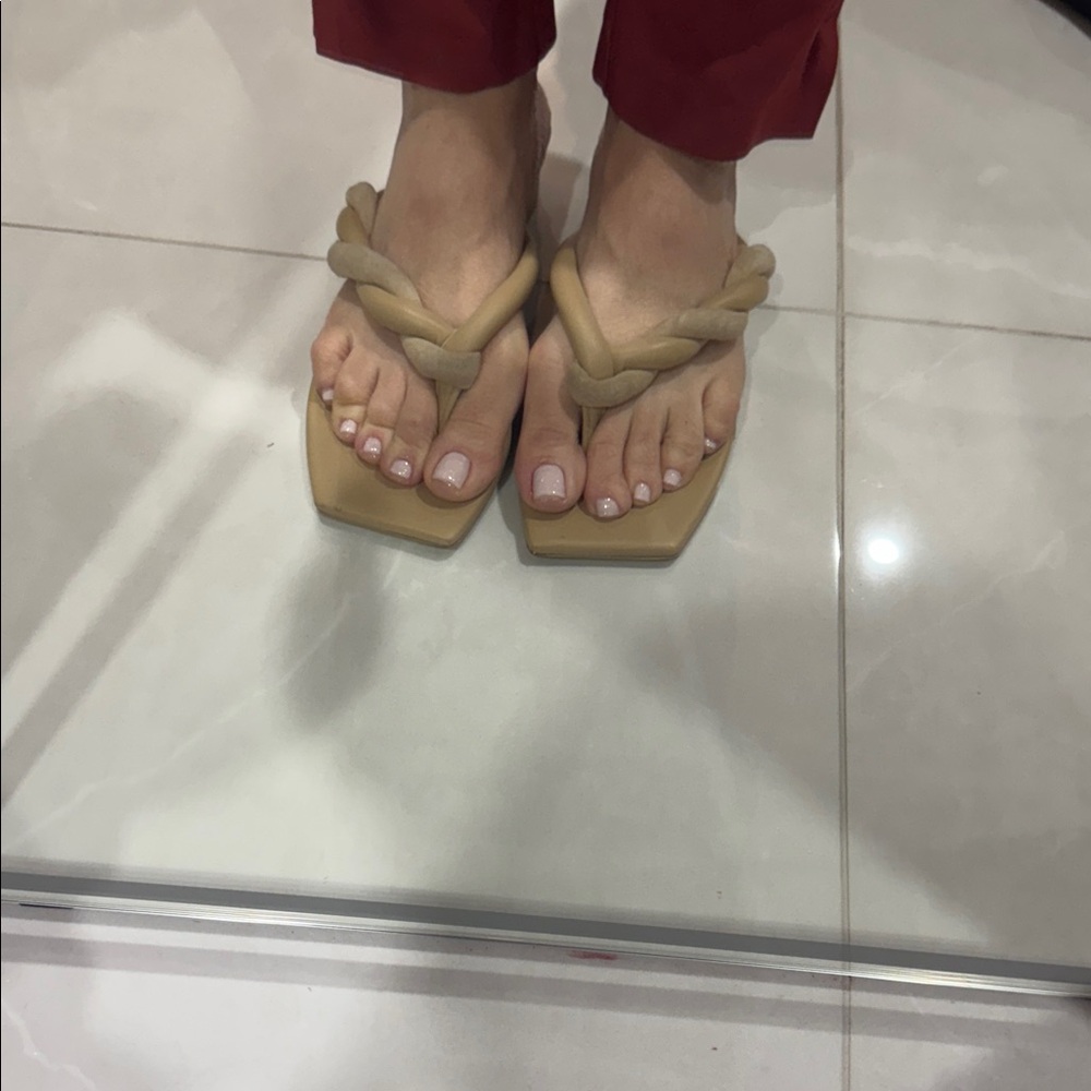 Cult Gaia Elegant Tan Women's Sandals